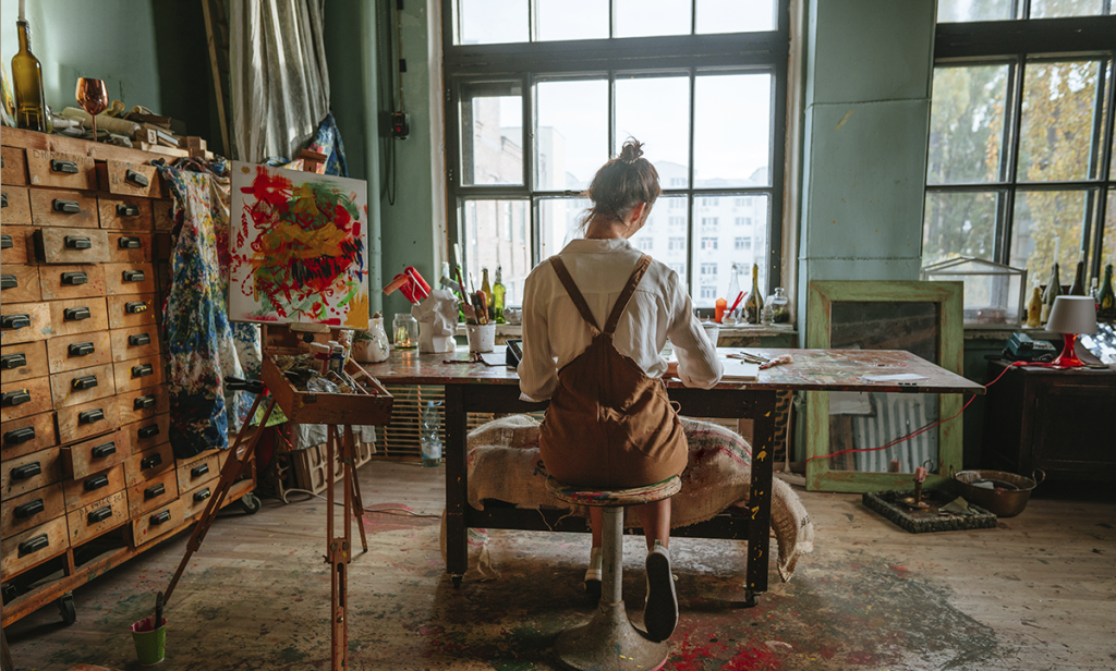 Woman Painting